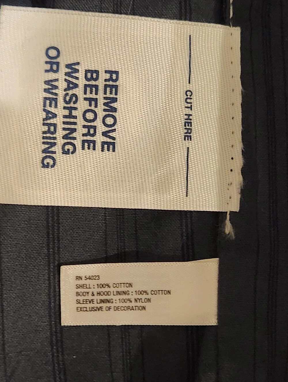 GAP Kids Dark Navy Hooded Field Jacket with Front Flap Pockets